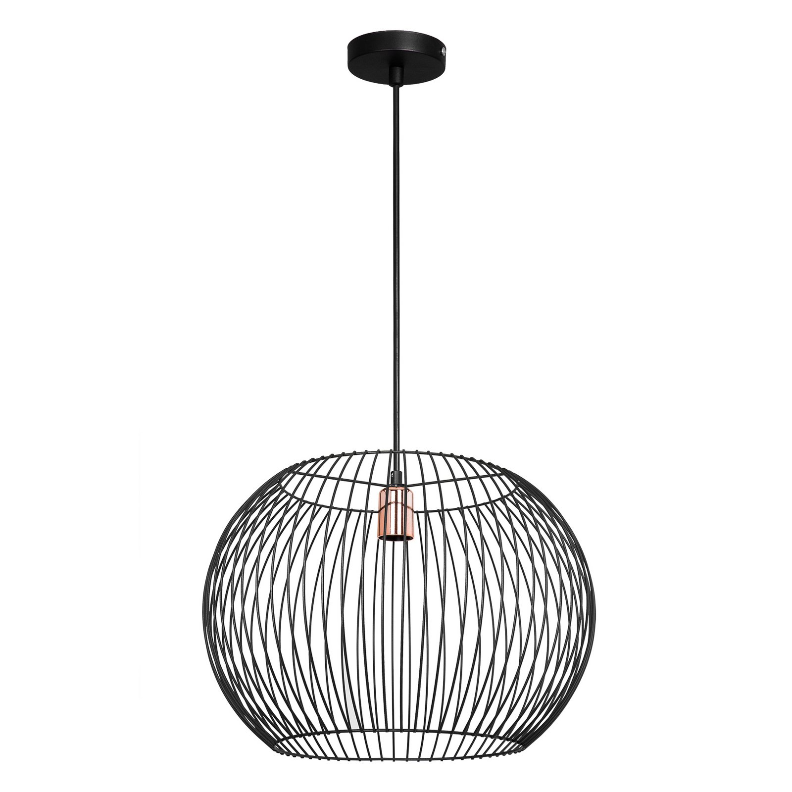 Cordano lógó világítás, fekete, Ø 48 cm, fém