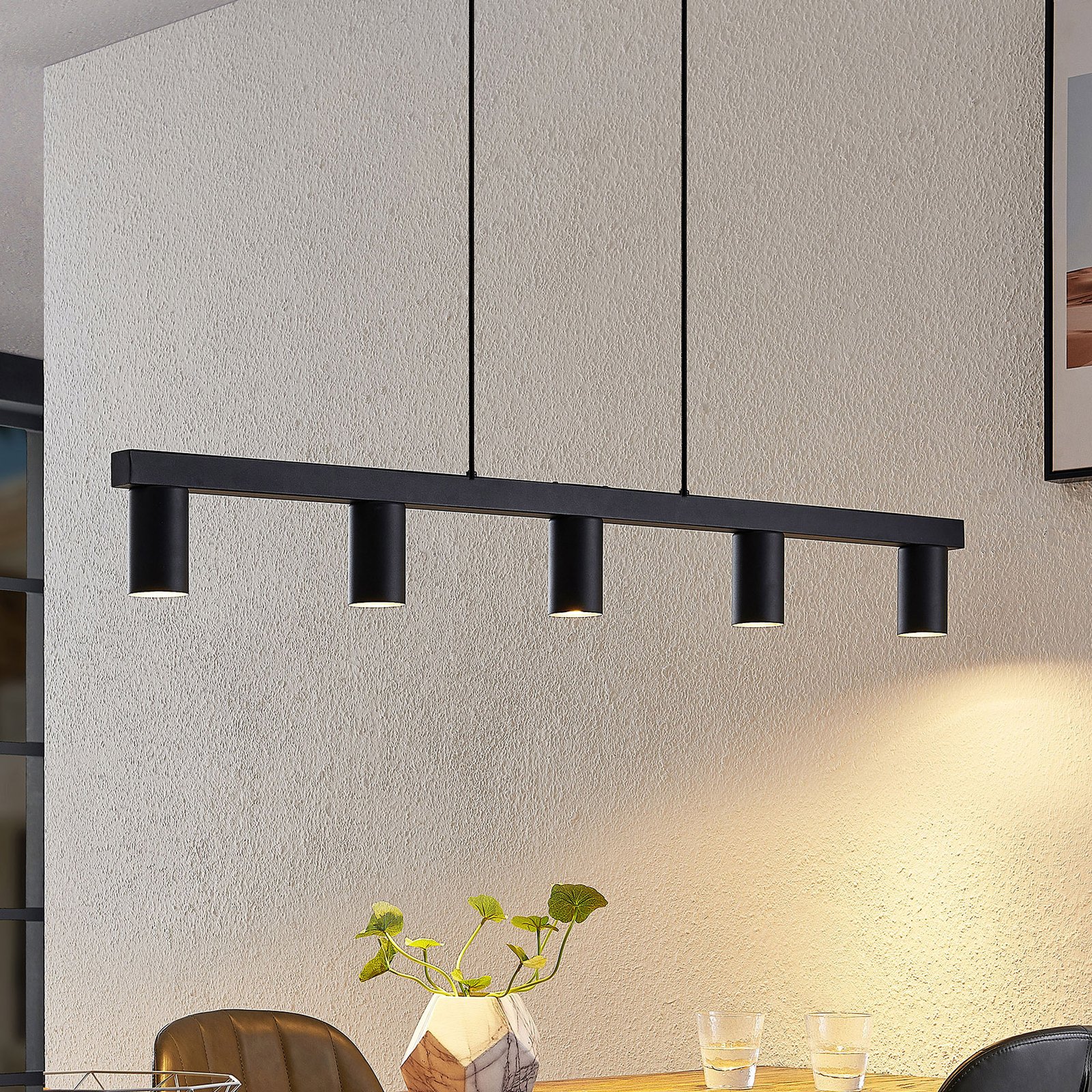 Baliko 5 Závěsná Lampa Black - Lindby
