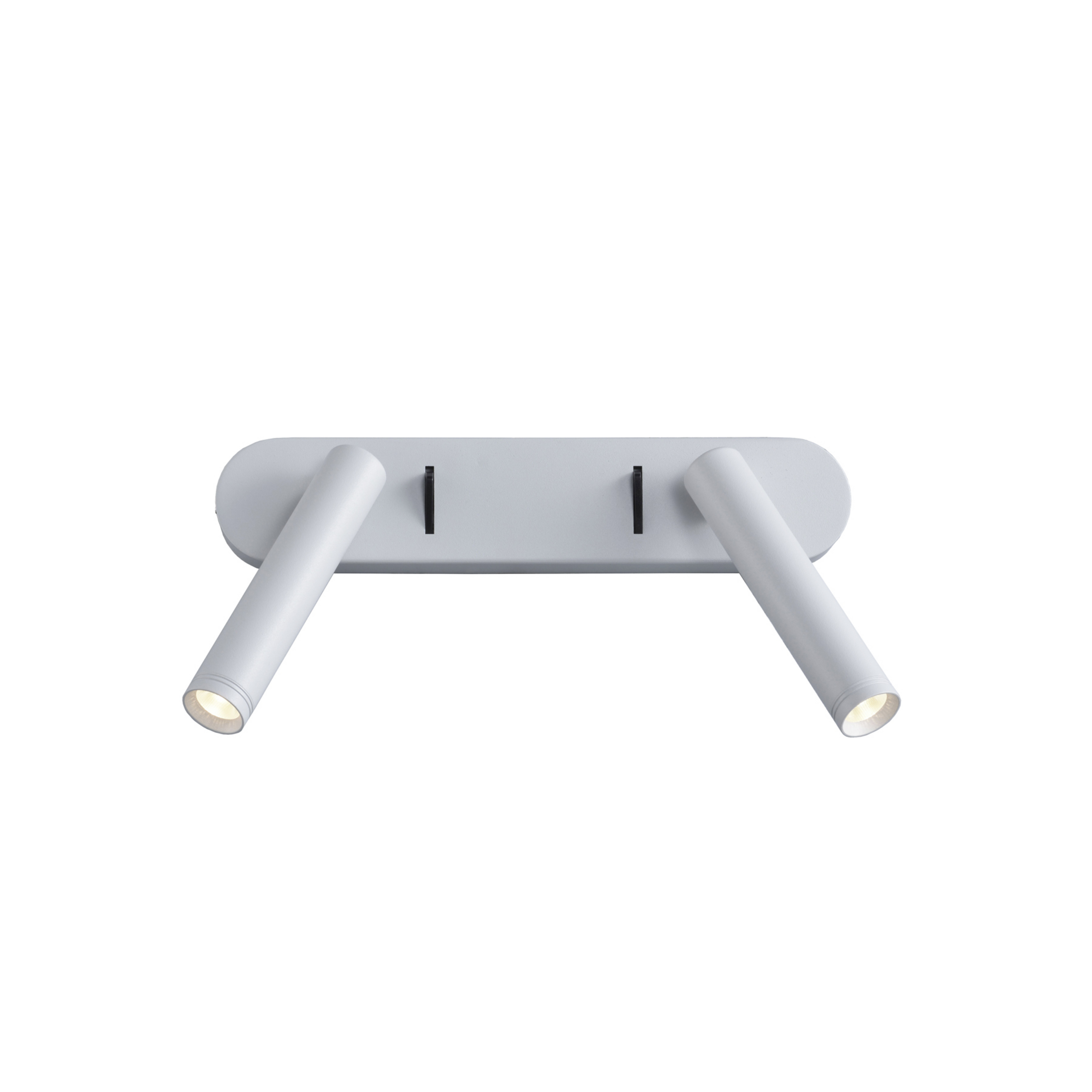 Applique murale LED Point, blanche, largeur 25 cm, à 2 lampes - Antidark