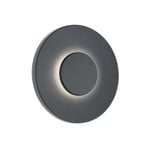 Helestra utendørs LED-vegglampe BUD 44, ikke dimbar, grå, IP65