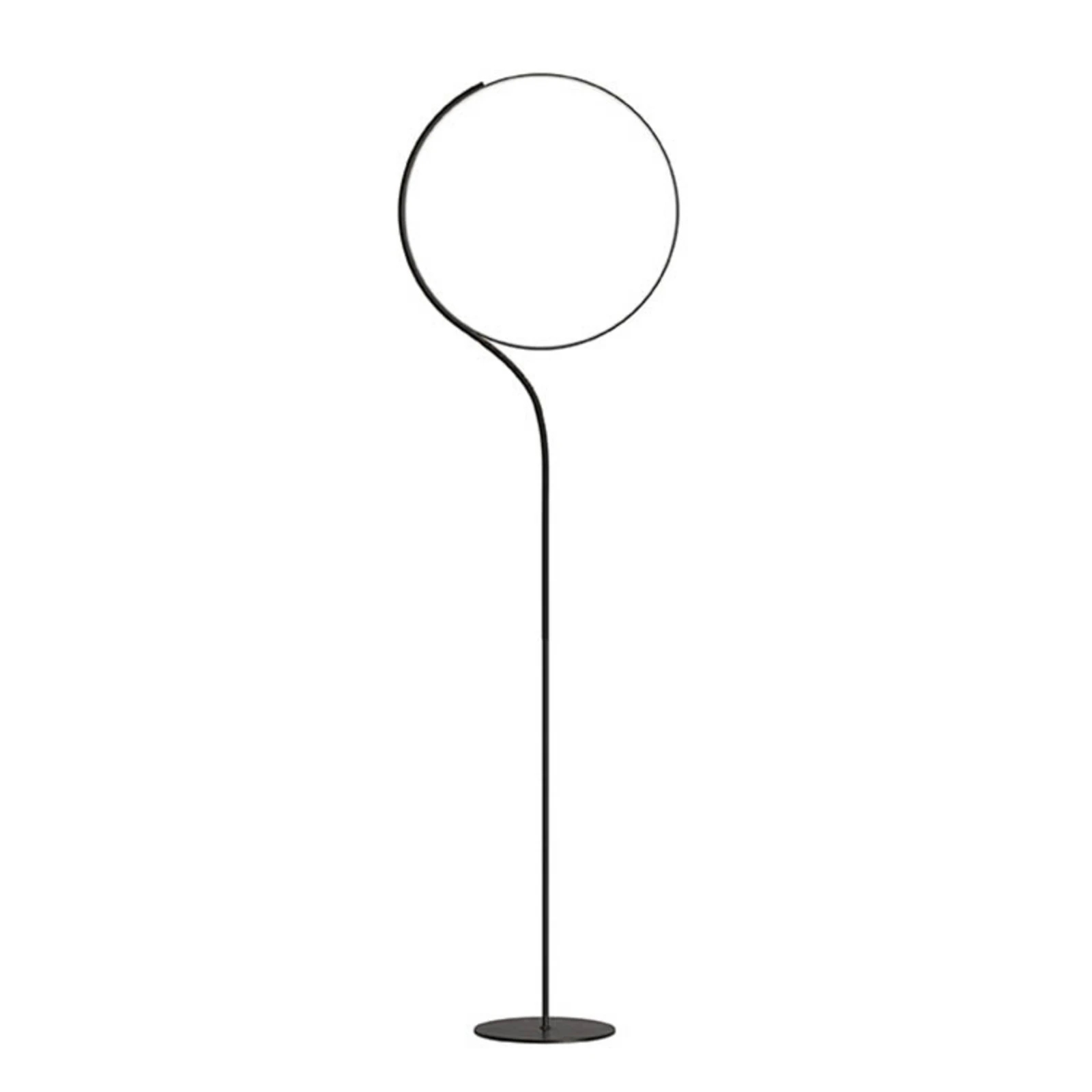 kdln LED álló világítás Poise, fekete, magasság 196 cm, fényerőszabályozó