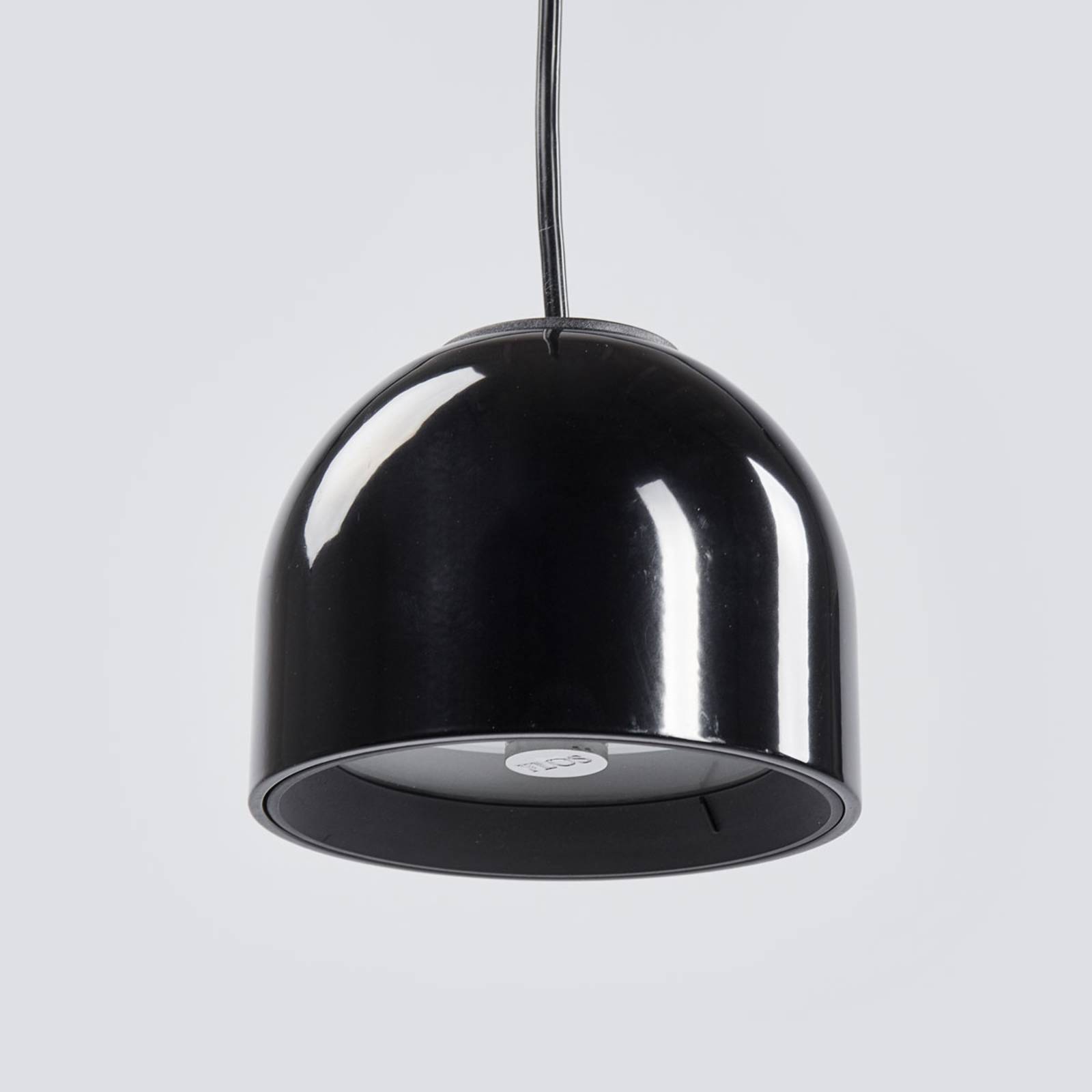 FLOS Wan S - czarna lampa wisząca, mała