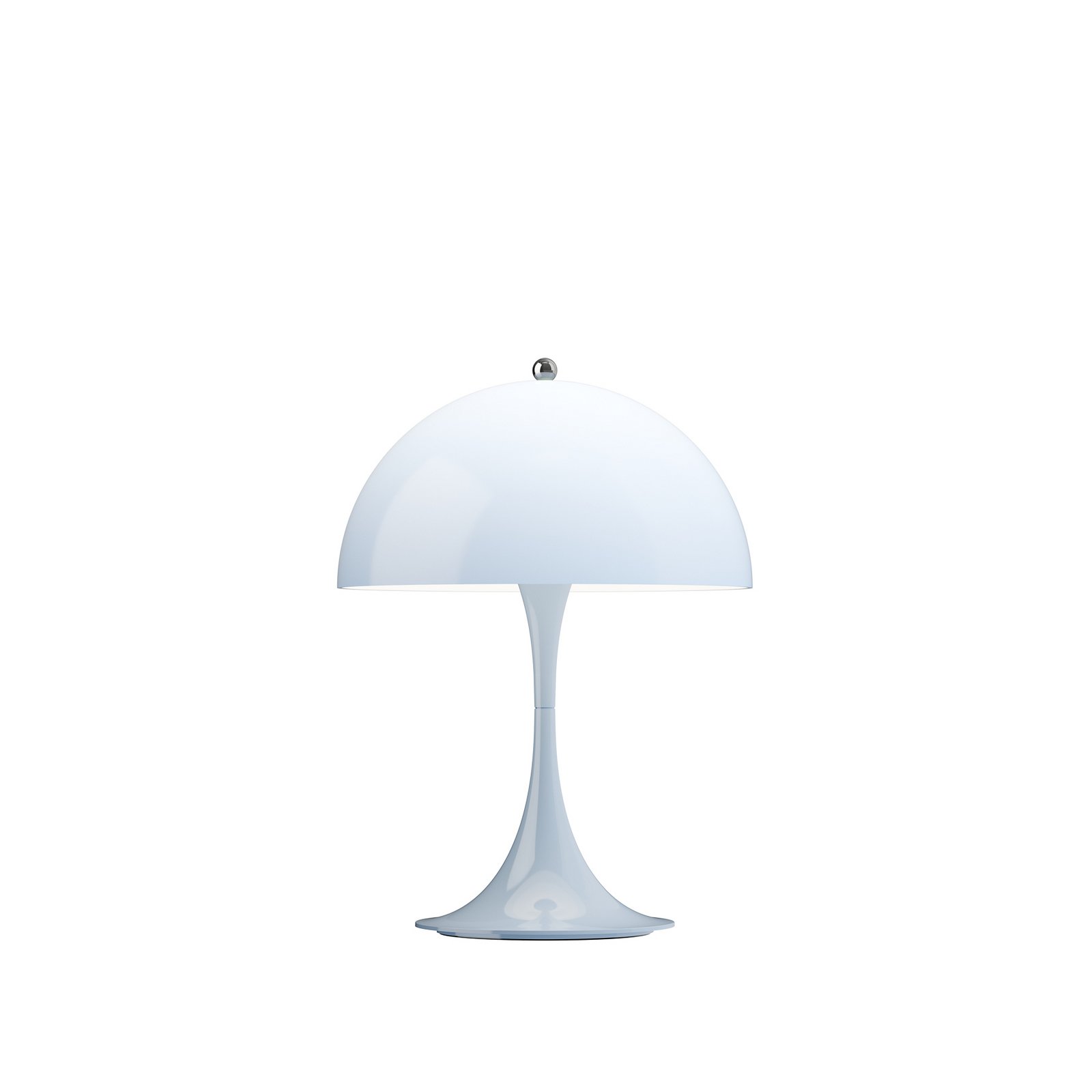 Panthella 250 LED rechargeable lamp, light blue, IP44 - Louis Poulsen