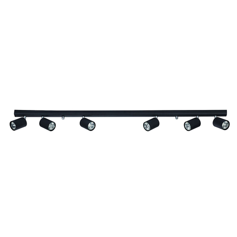 Deckenstrahler Eye Spot sechsflammig, schwarz