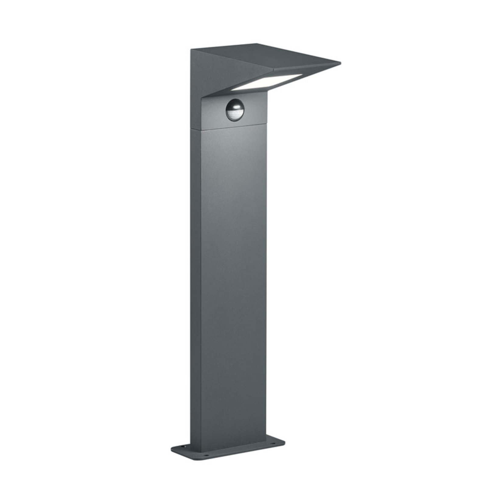 Trio Lighting Nelson LED pillar light, height 50 cm, sensor, die-cast aluminium, plastic, 8 W, energy efficiency: A+, W: 13.9 cm, H: 50 cm