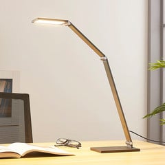 Lucande Lampada da scrivania a LED Mion, 41 cm, angolare, dimmerabile