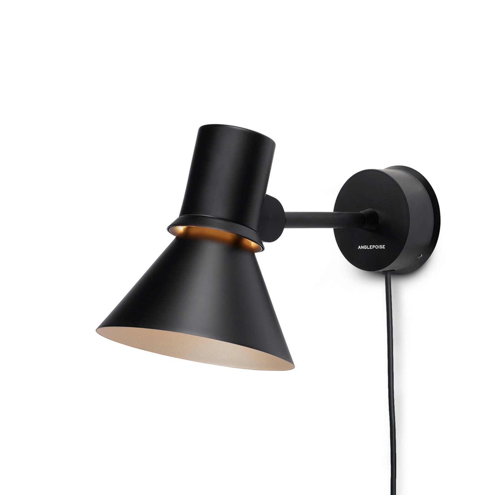 Anglepoise Type 80 W1 wall lamp, plug, black