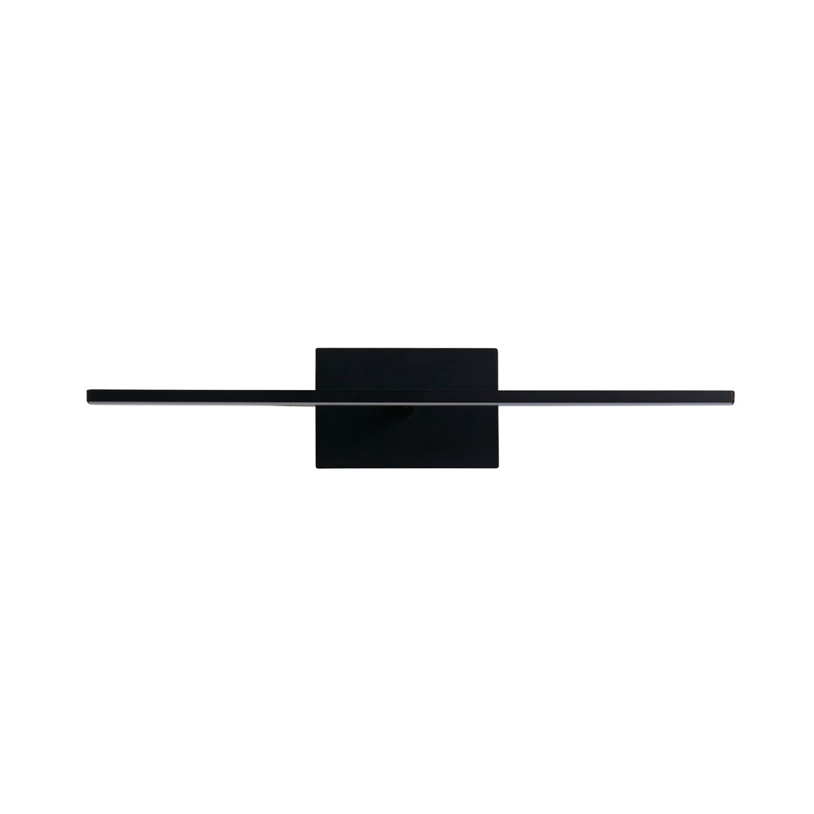 LED badkamer wandlamp Amalfi, matzwart, breedte 61 cm, staal