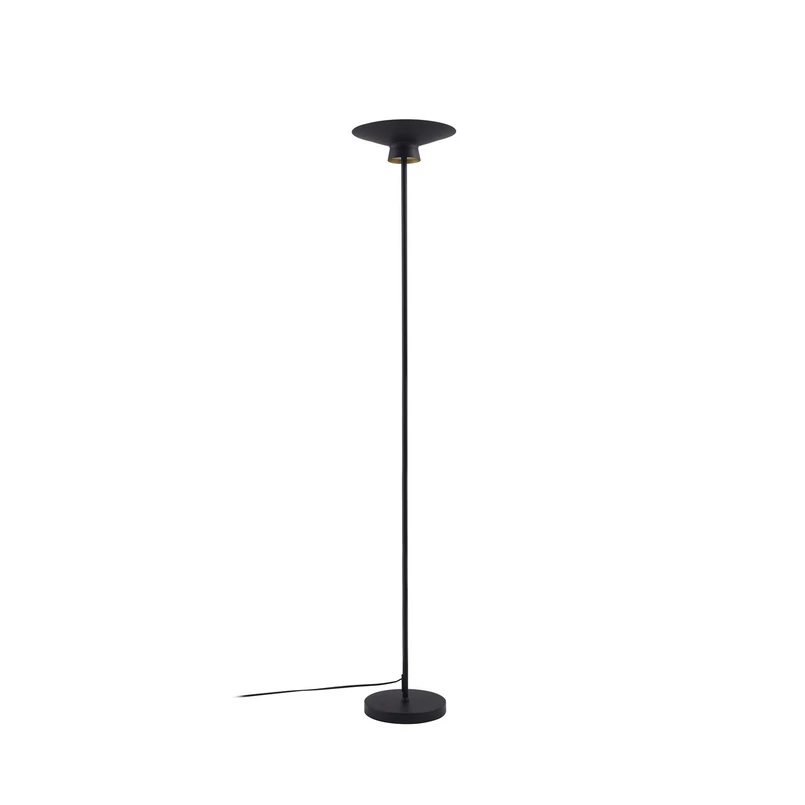 Lindby - Norvind LED floor lamp, 1-bulb, black metal