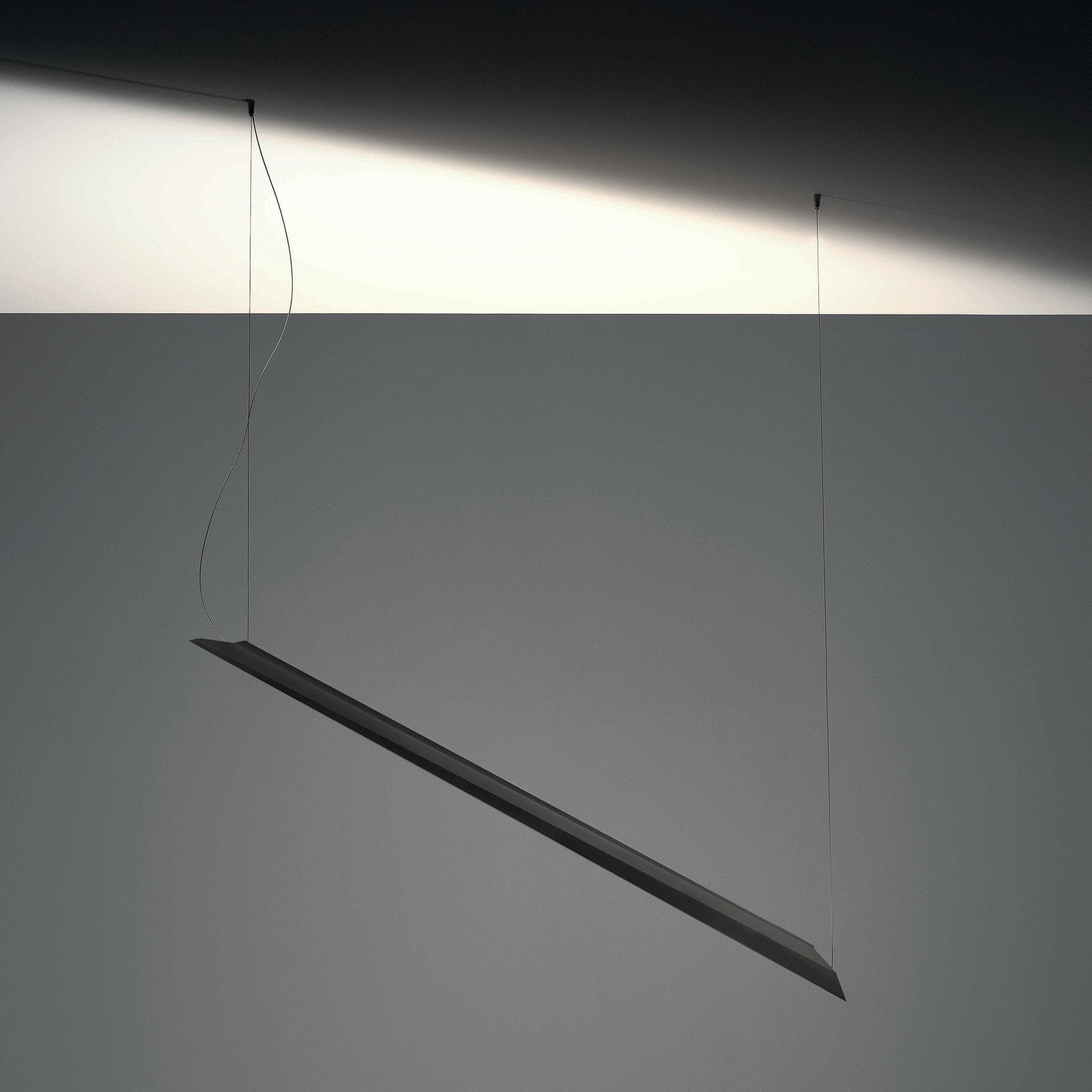 Knikerboker Schegge lampă susp. LED 1 bec negru - Camera de zi / sufragerie - design - negru mat - Metal