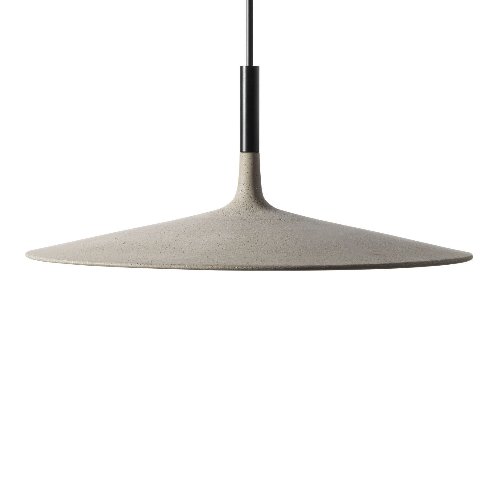FOSCARINI Foscarini Aplomb Large LED hanging light, grey, for Kitchen, Concrete, aluminium, polycarbonate, 11.7 W, energy efficiency: A+, H: 20 cm