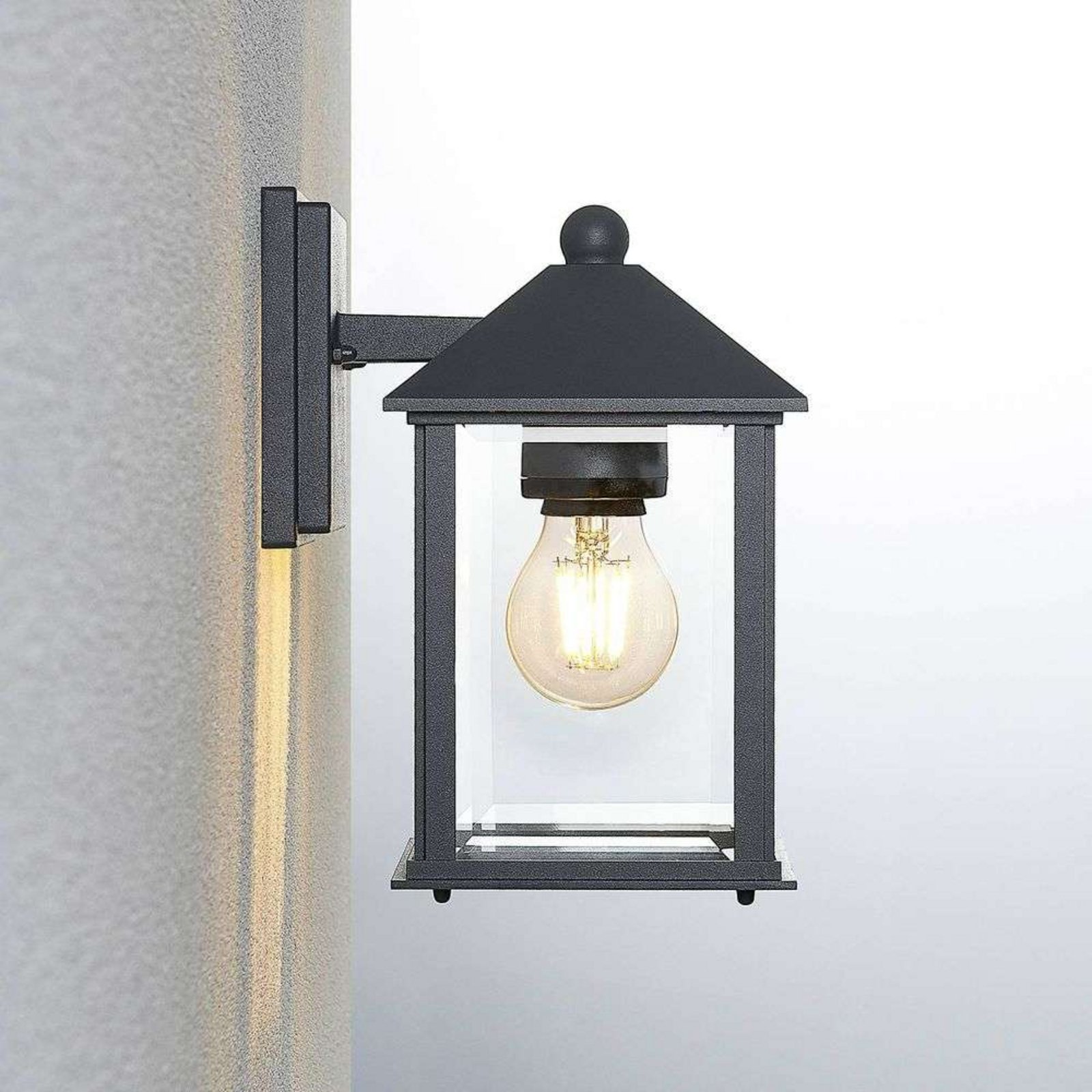 Giavanna Buiten Wandlamp H23,3 Dark Grey - Lindby