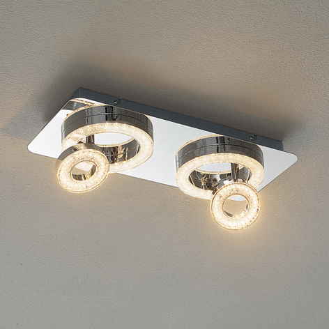Schillernde LED-Deckenleuchte Tim, 40 cm lang