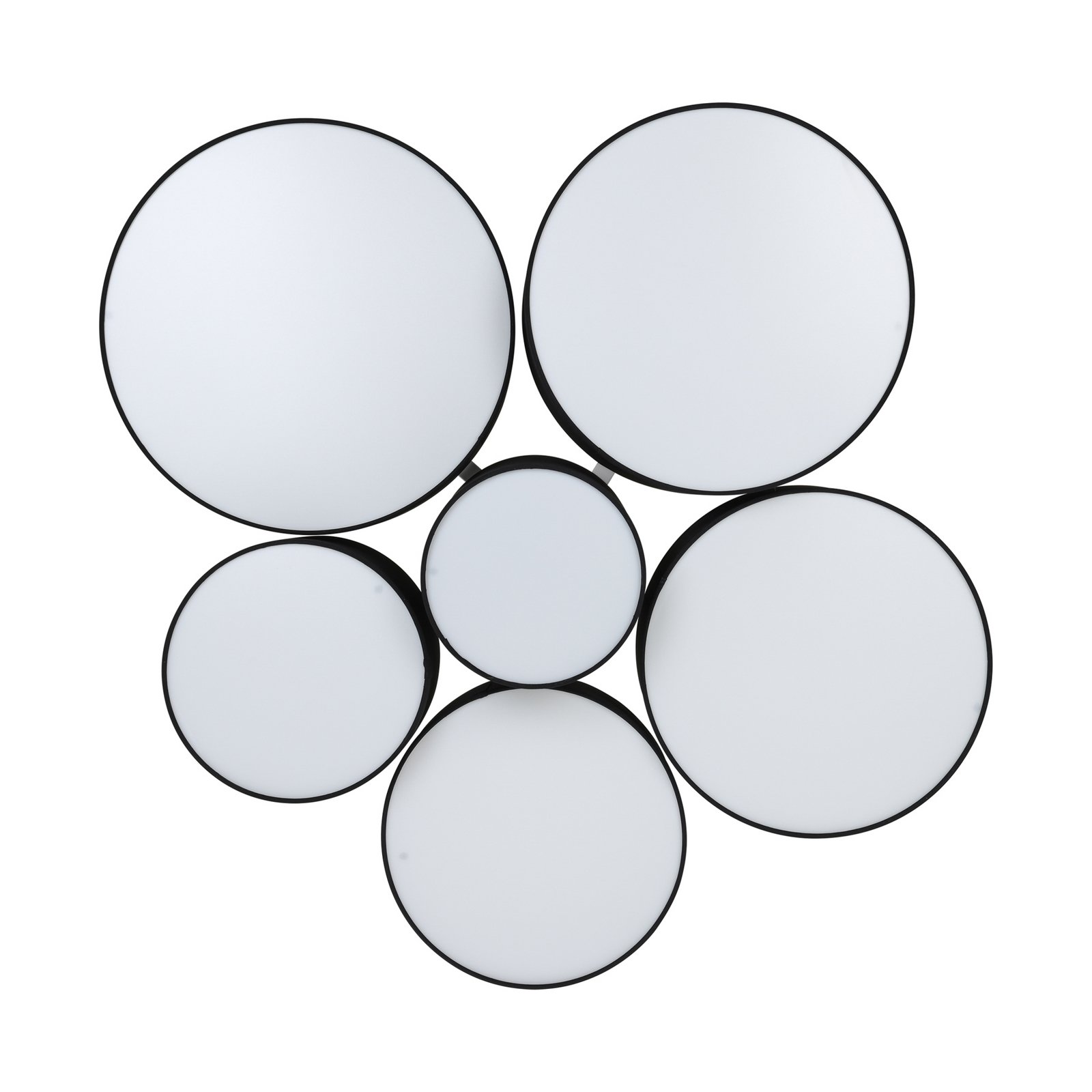 Griestu gaismeklis Pastore 2, Ø 99 cm, melns, 6 gaismas, audums Griestu gaismeklis Pastore 2, Ø 99 cm, melns, 6 gaismas, audums