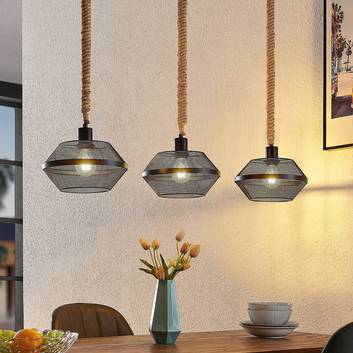 Lindby Rabia hanglamp, 3-lamps