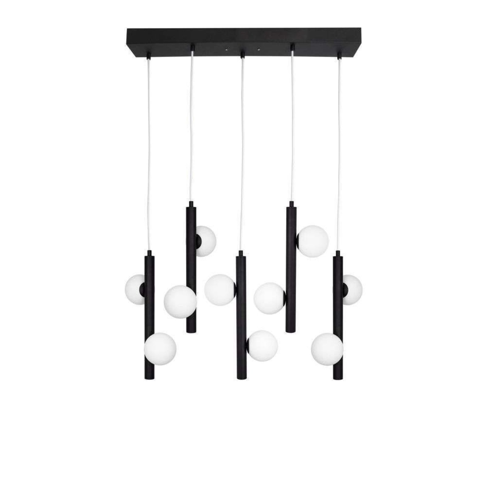 Pearl 5 Lustră Pendul Black - Globen Lighting