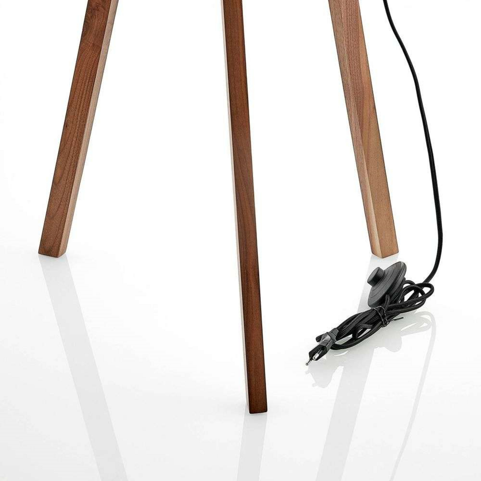 Auriane Podna lampa Crna/Walnut - Lucande