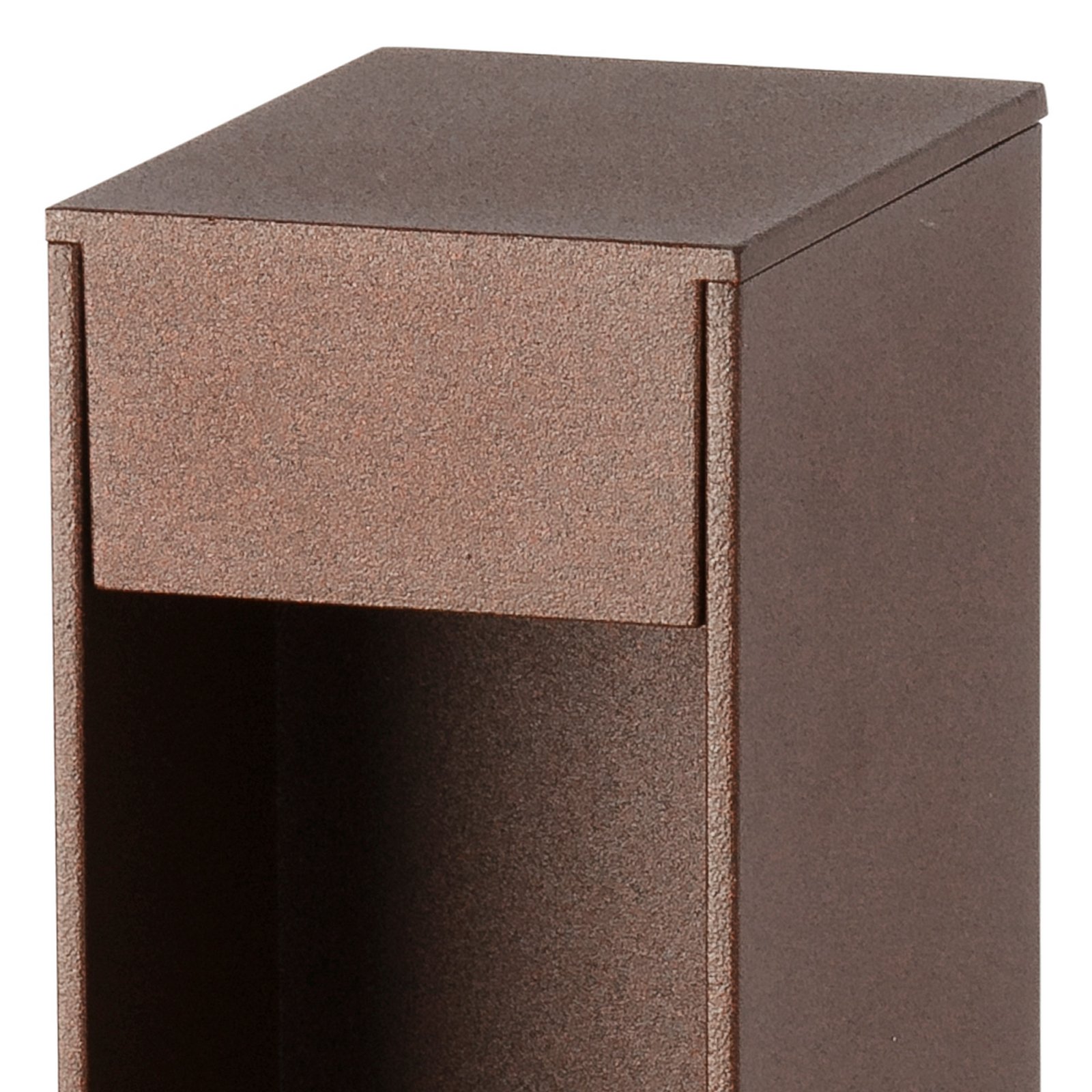 Cerler LED pedestal light, brown, 60 cm, metal, IP65, CCT