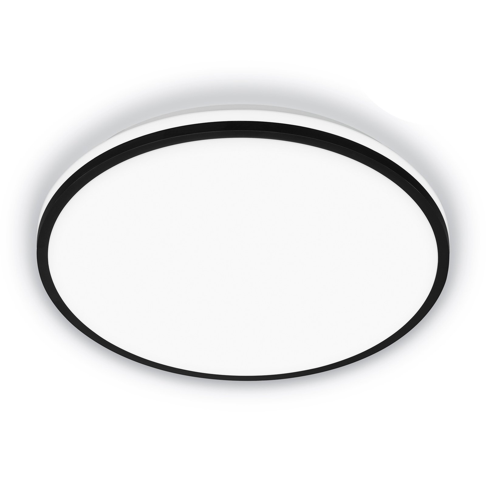 Pulap A LED ceiling light, black, Ø 33 cm, plastic