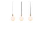 Linear Triple Lustră Pendul w/3 Sphere IV Brass/White - Tala