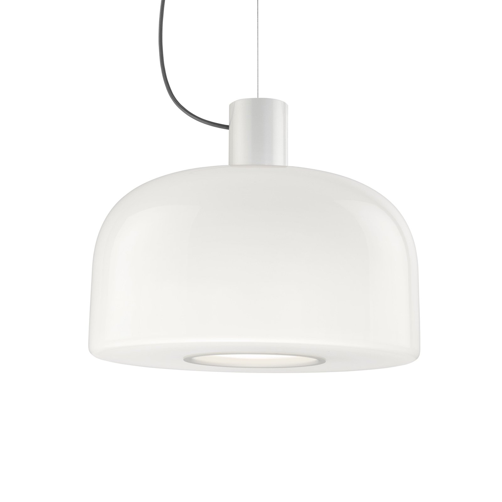 FLOS Bellhop Glass S2 pendant light, white, Ø 45 cm, glass, E27