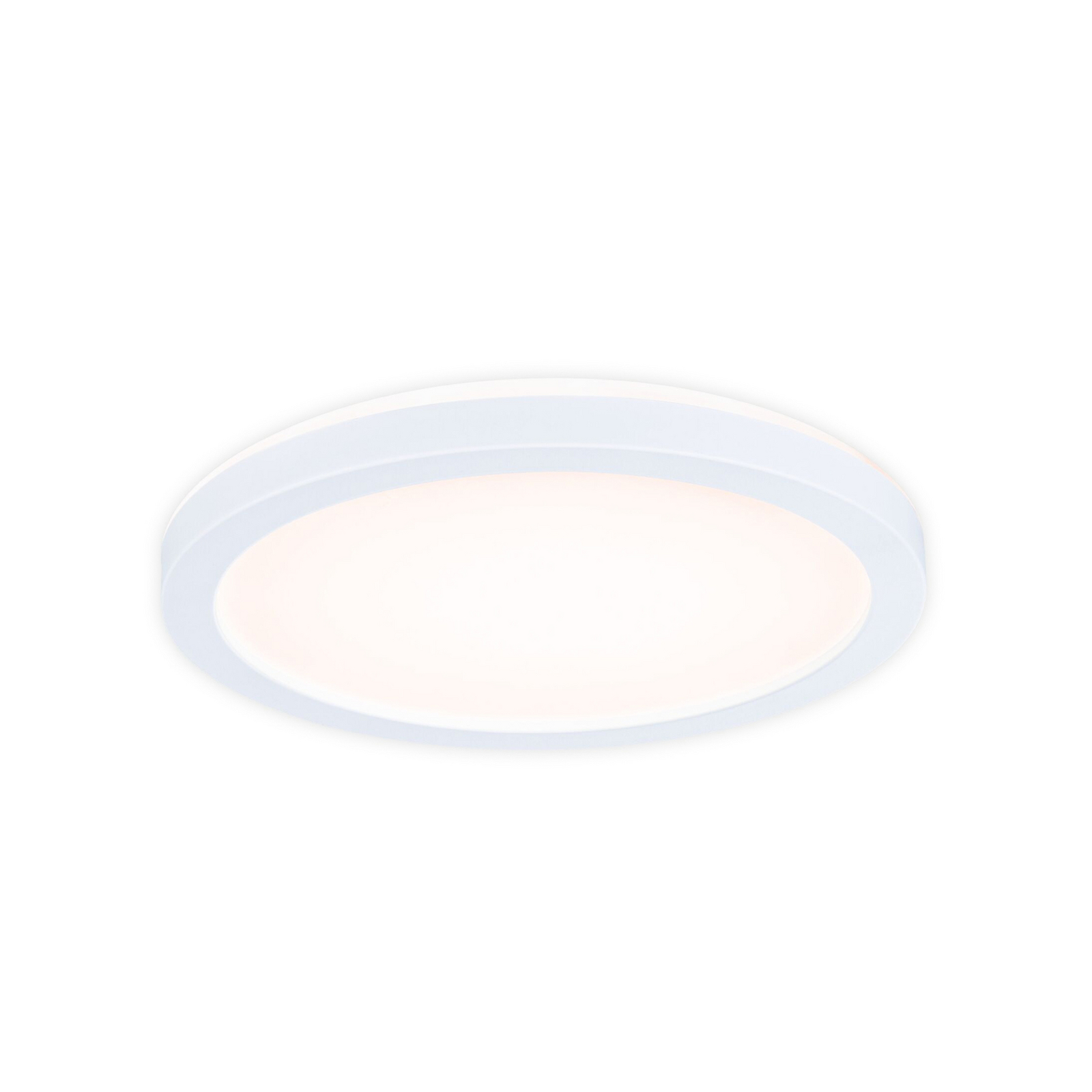 Panneau LED Paulmann Atria Shine, Ø 19 cm, blanc, IP44, 3000 K, marche/arrêt