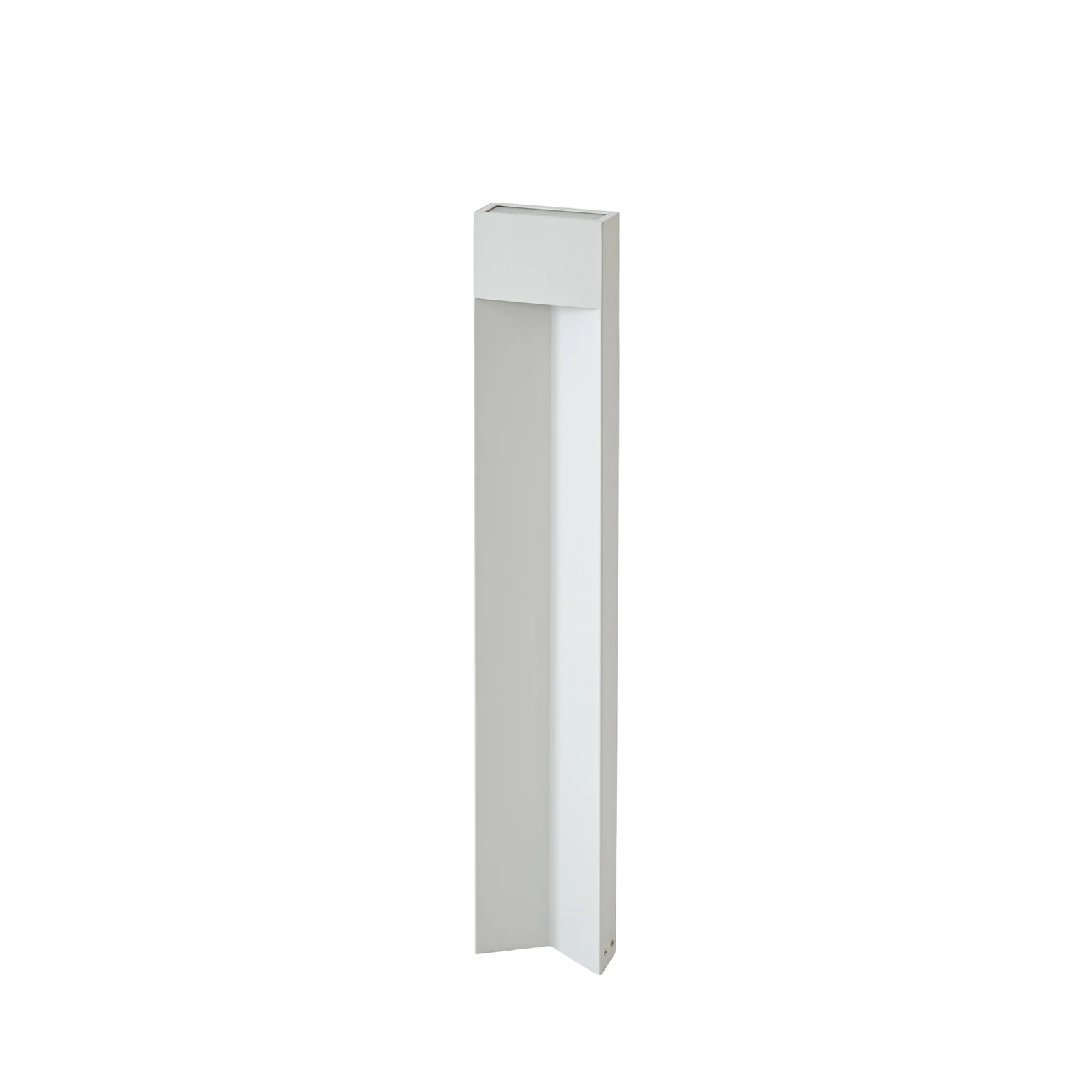 Lucande LED-väglampa Kaholo, ljusgrå, 90 cm, IP44