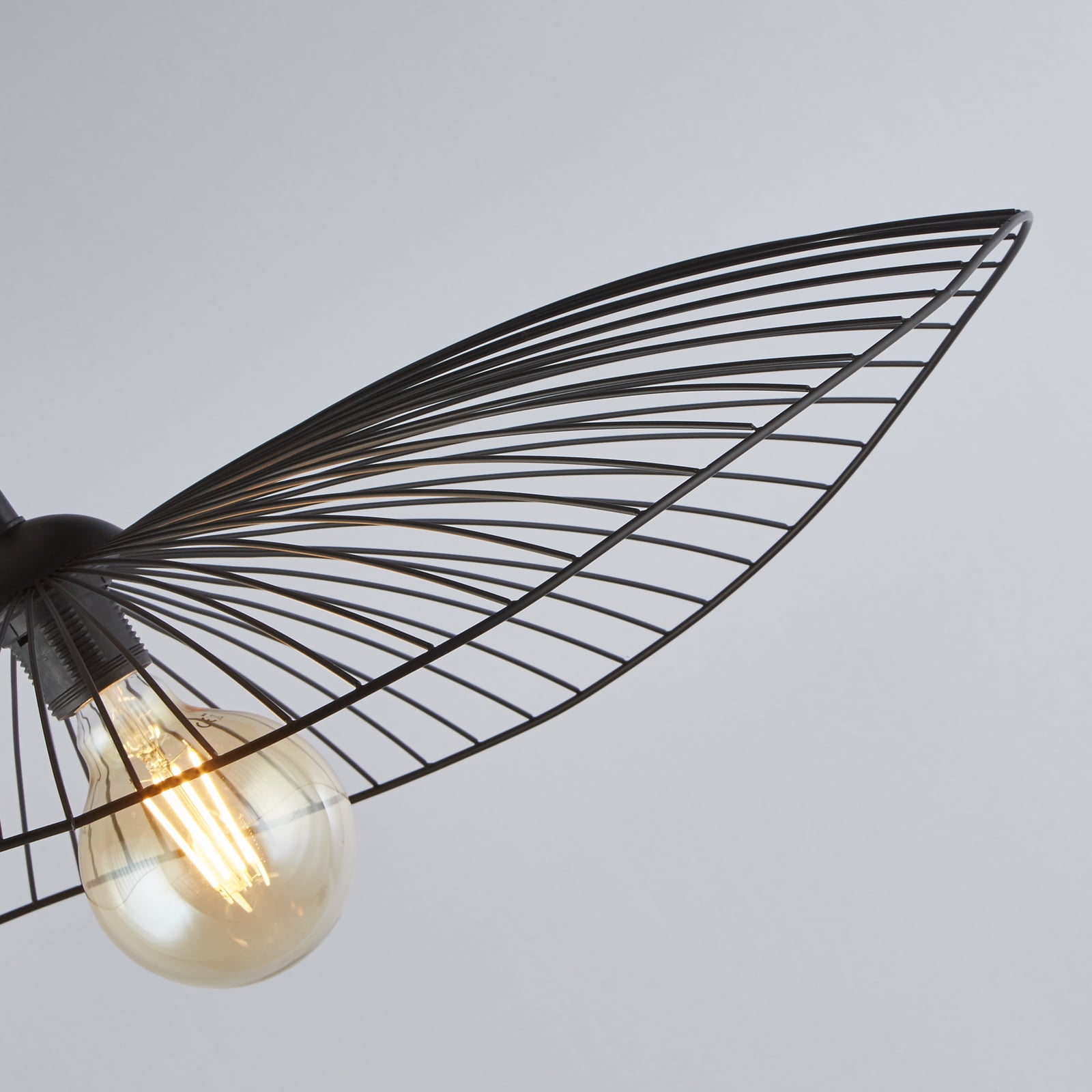 Hanglamp Wave, zwart, Ø 71 cm, metaal