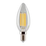 Bec LED 4W (470lm) Kerte Clear CRI90 Dimmable E14 - e3light