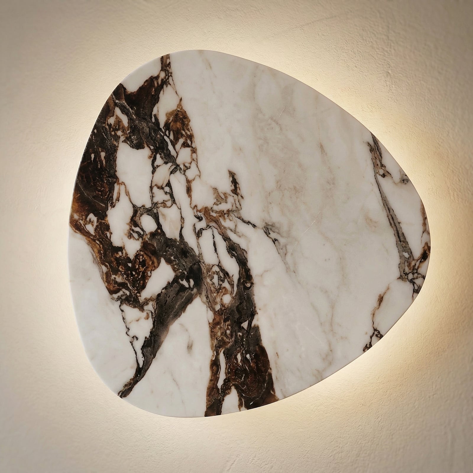 Applique murale LED Rock, pierre artificielle, blanc