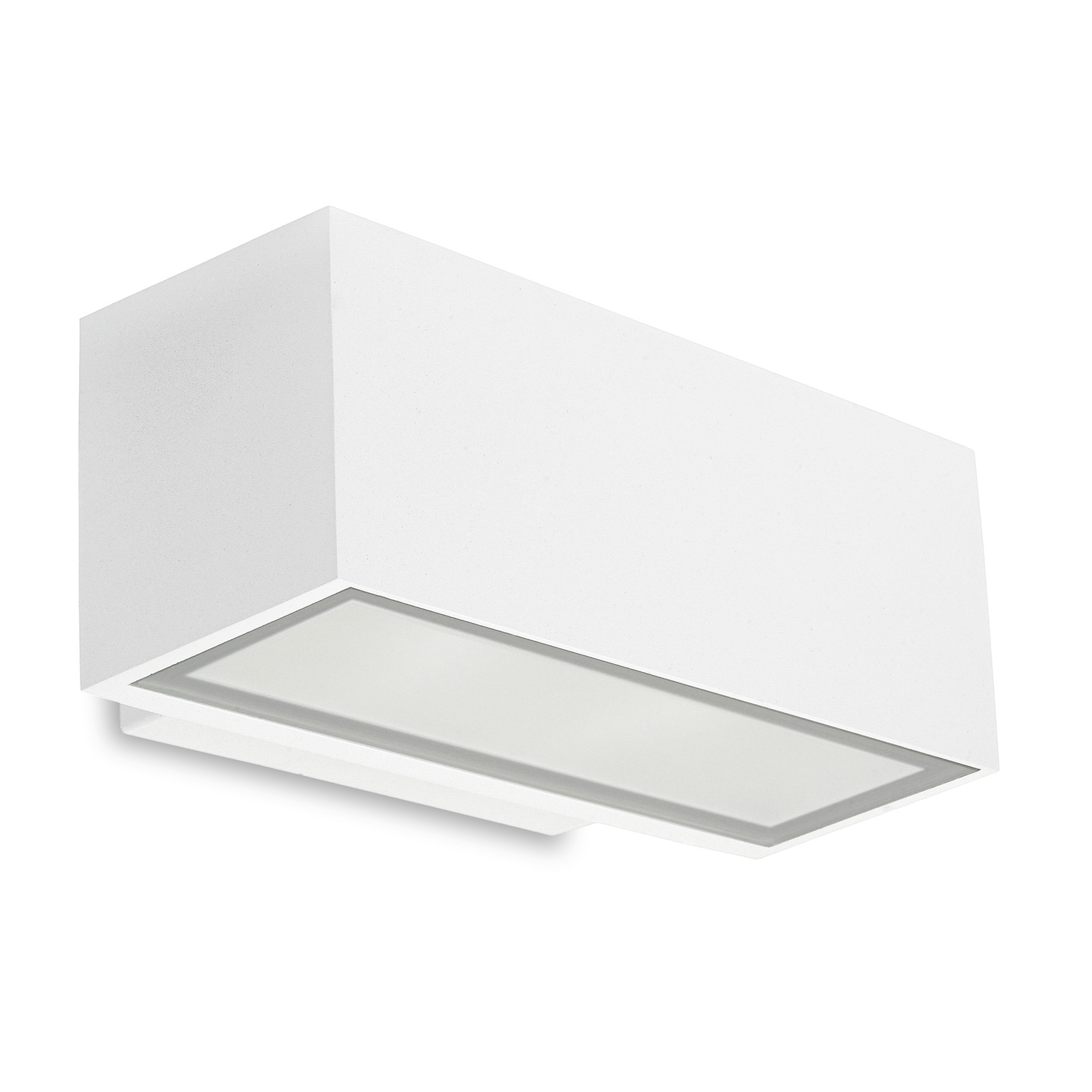 LEDS-C4 Afrodita outdoor wall lamp, down, white, aluminium, glass, 11.5 W, energy efficiency: A+, W: 22 cm, H: 9 cm