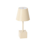 Janea Cube Portable Table Lamp Dim. IP54 Beige - Lindby