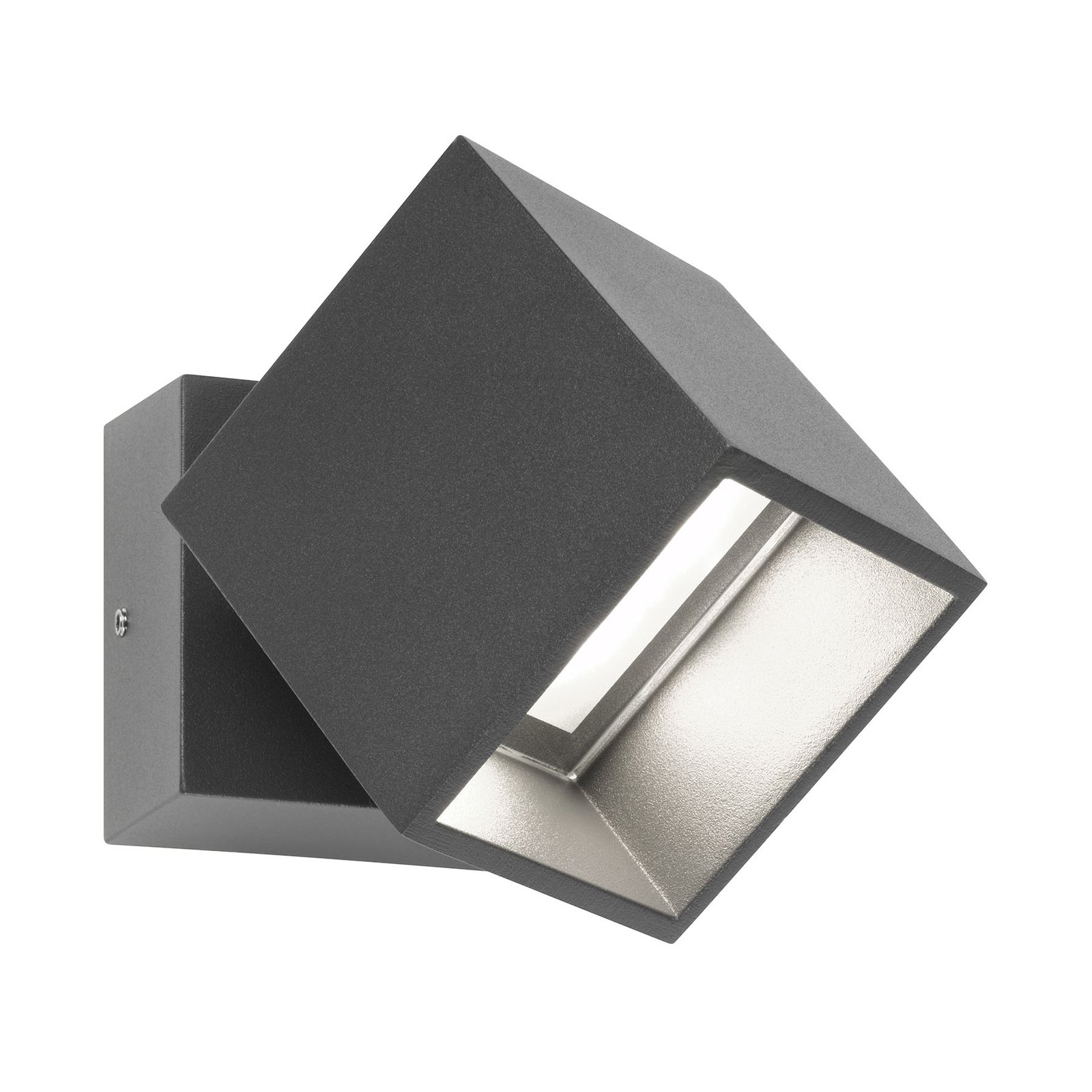 5002 LED outdoor wall spotlight, movable, graphite