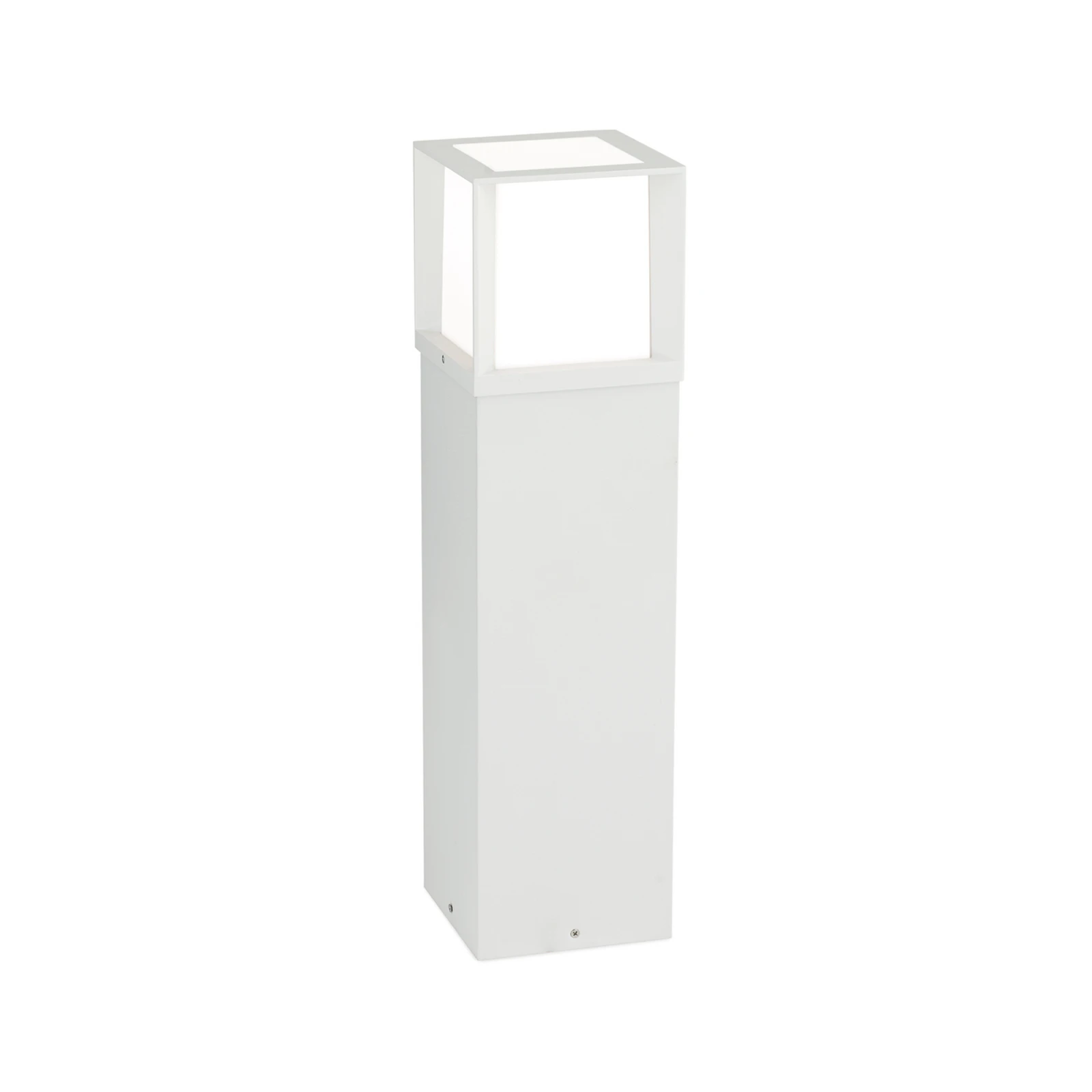 Λάμπα δρόμου Henry, λευκή, ύψος 60 cm, αλουμίνιο/ανοξείδωτο ατσάλι