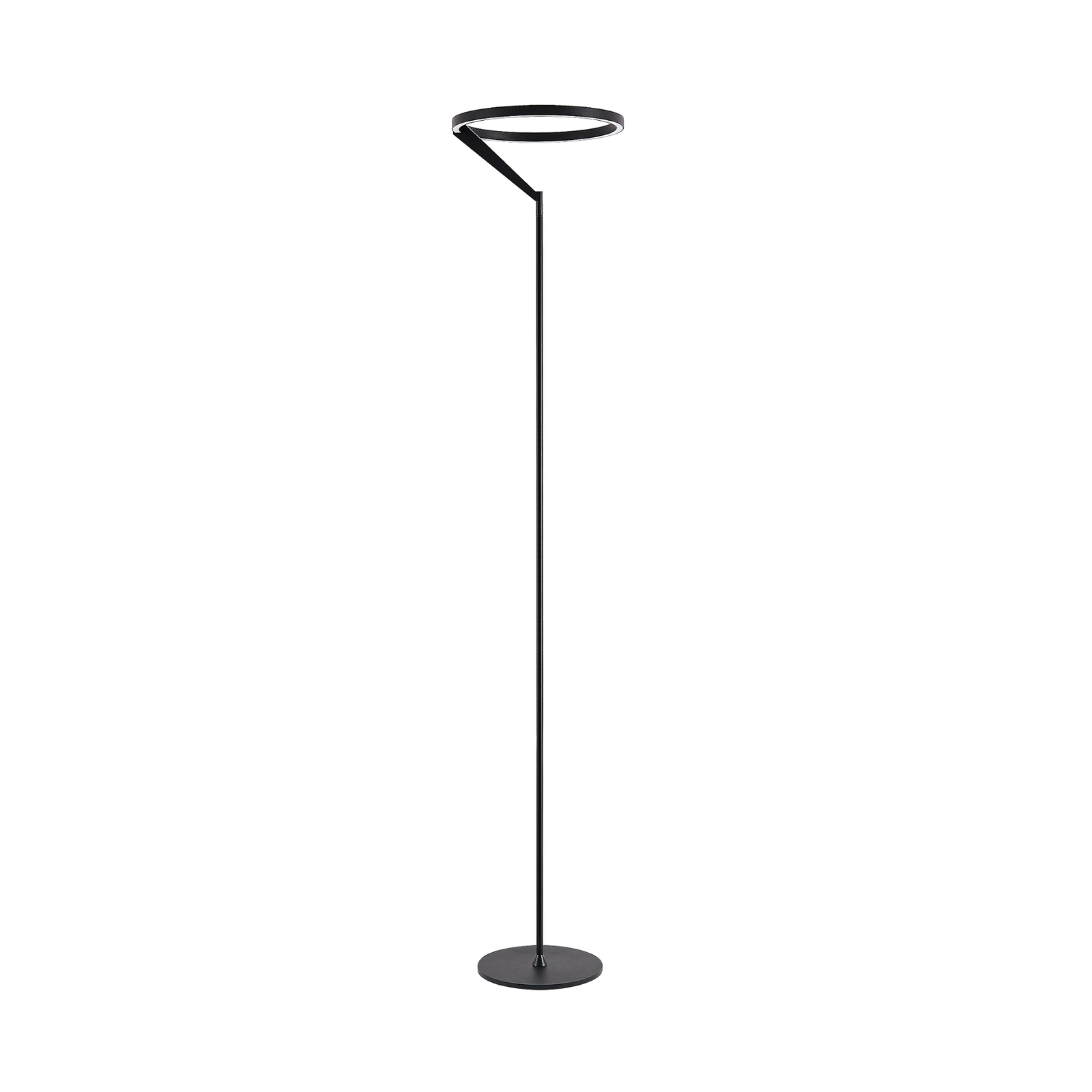 Molto Luce lampe sur pied LED Melli F, noir, aluminium, hauteur 168 cm