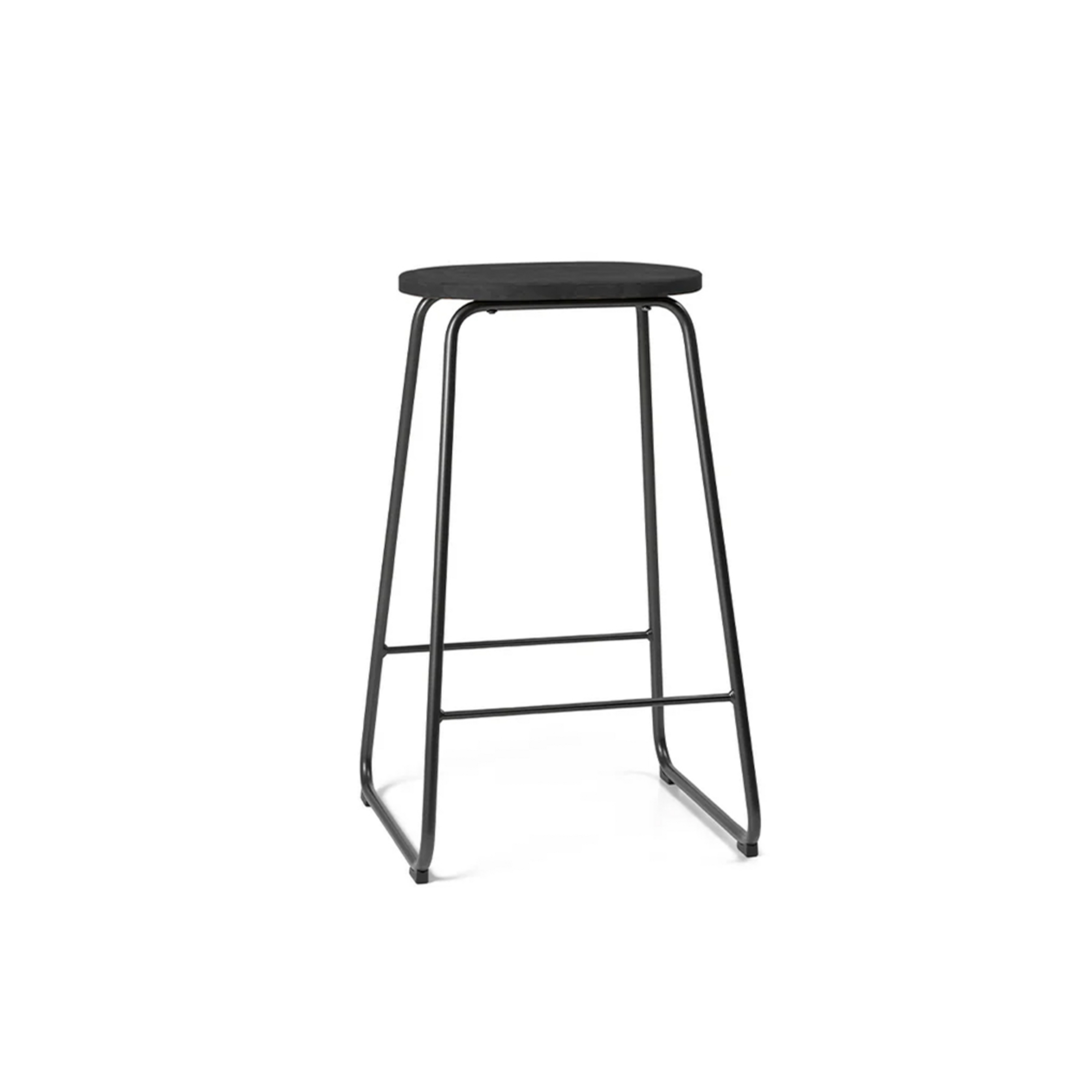 Earth Chair, black, steel, height 69 cm - Mater