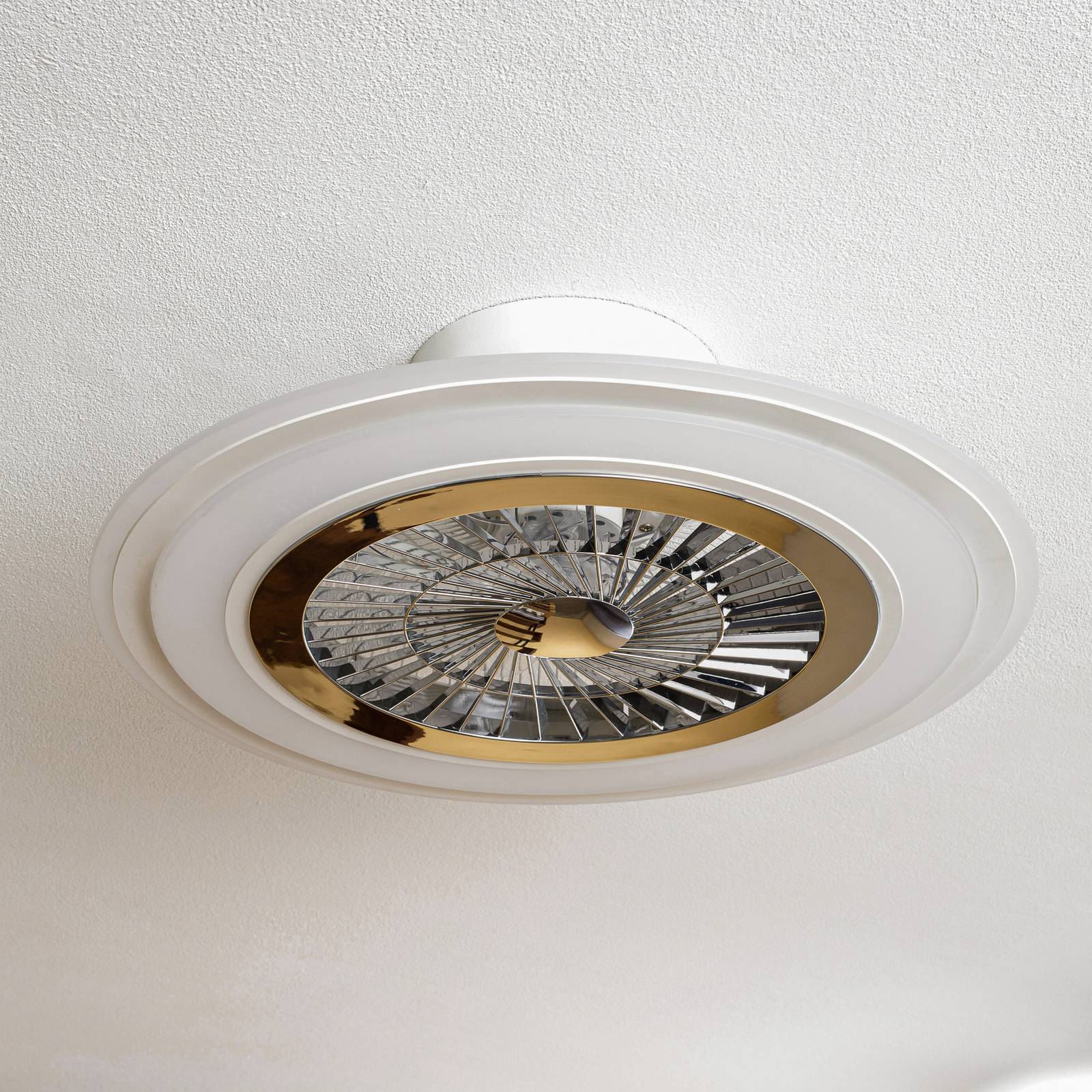 Levně Starluna Leoman LED stropní ventilátor, bílá
