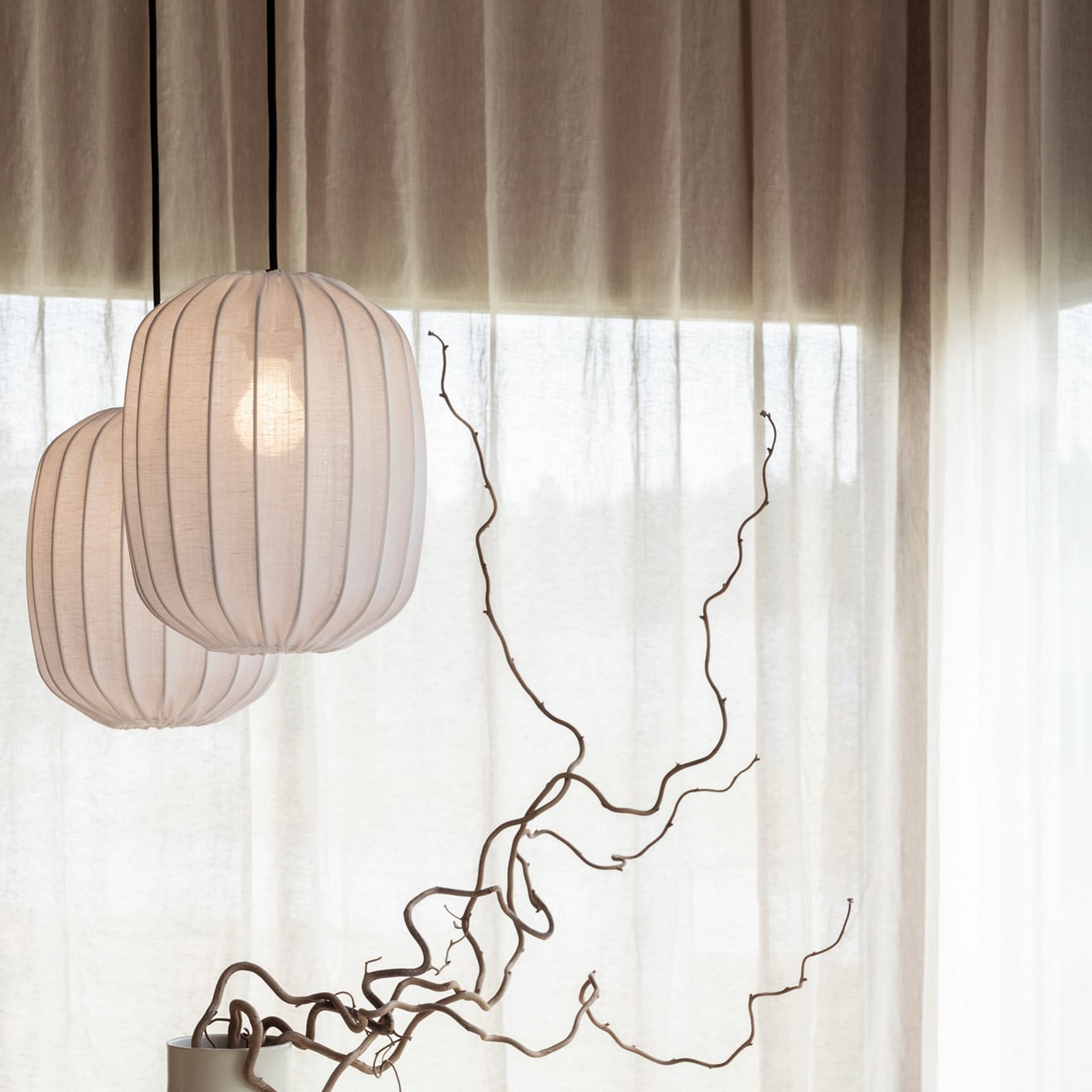Prisma 25 Schirm Linen White - Watt & Veke