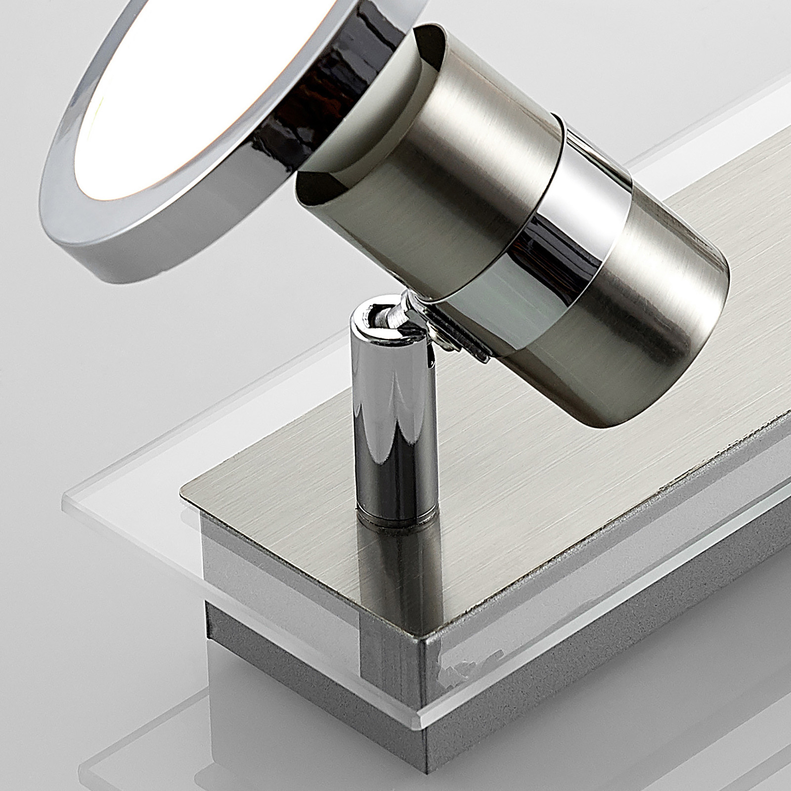 Lindby Kajetan LED Strahler, nickel, dreiflammig Lindby Kajetan LED Strahler, nickel, dreiflammig