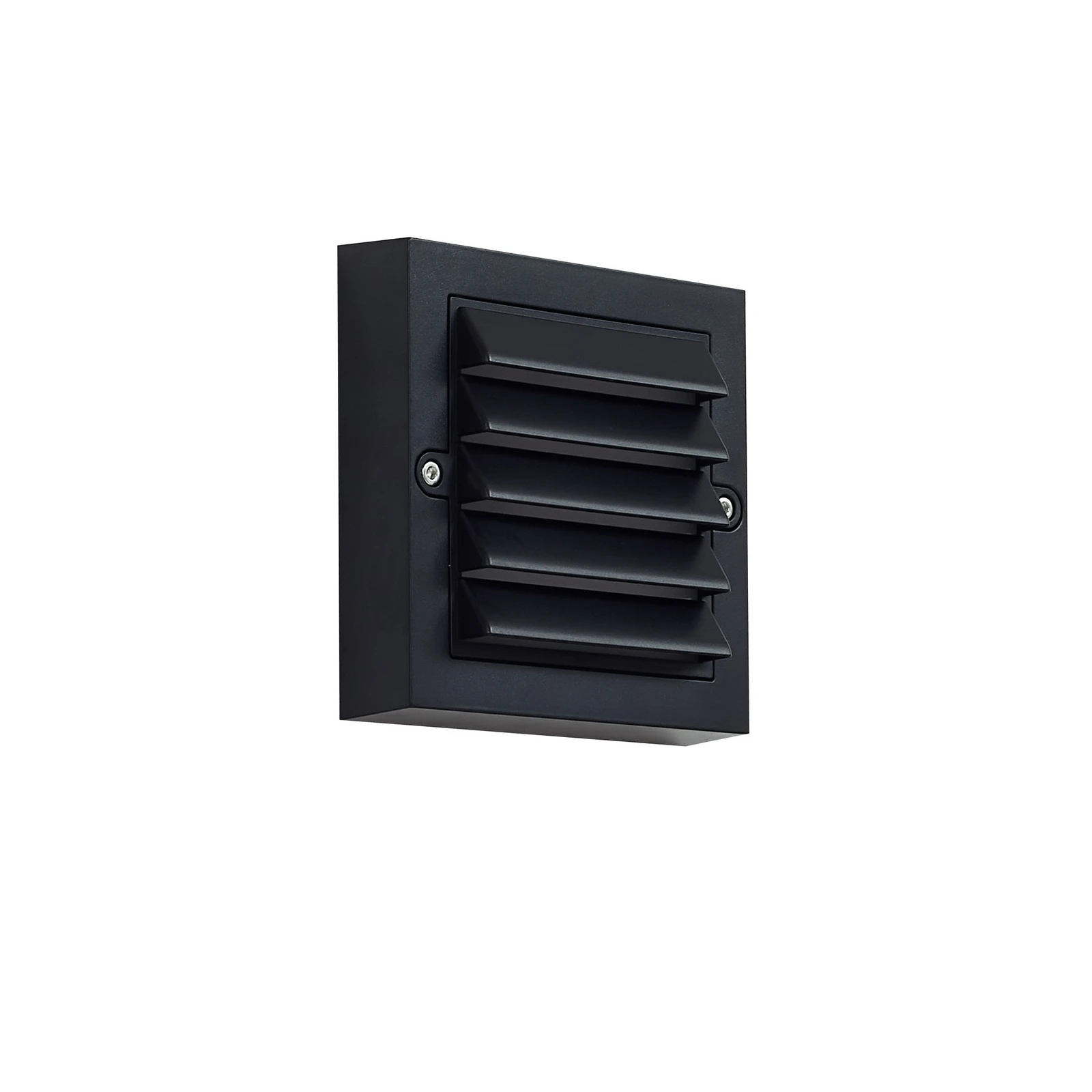 Lindby LED-ulkoseinävalaisin Muro, musta, PC, sarja 2 kpl