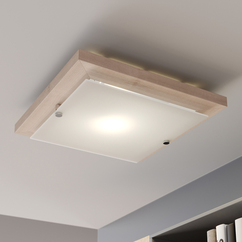 Lampa sufitowa Kerio, 30x30 cm, sosna natura