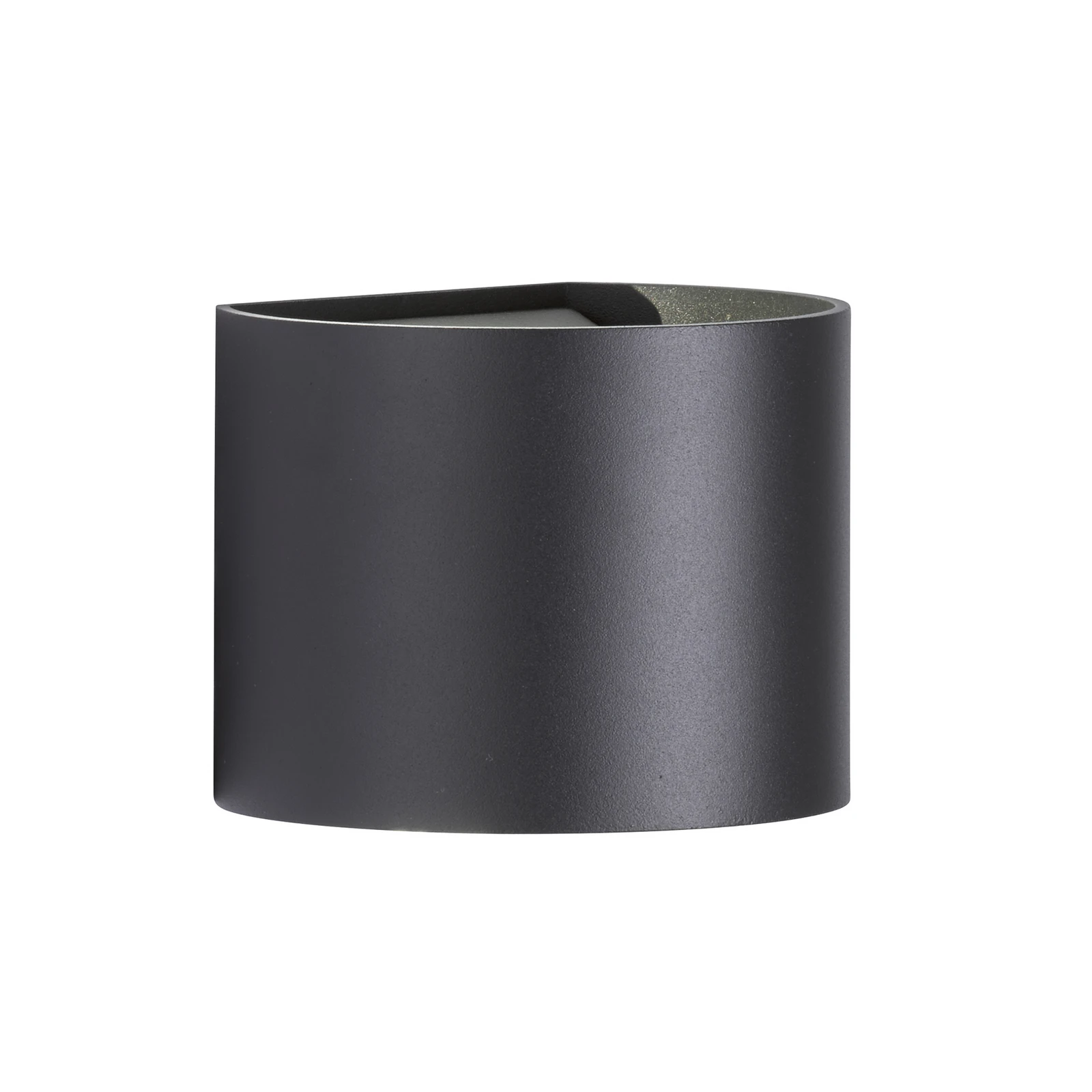 Matteo LED utomhusvägglampa, svart, bredd 14 cm, 2-ljus.