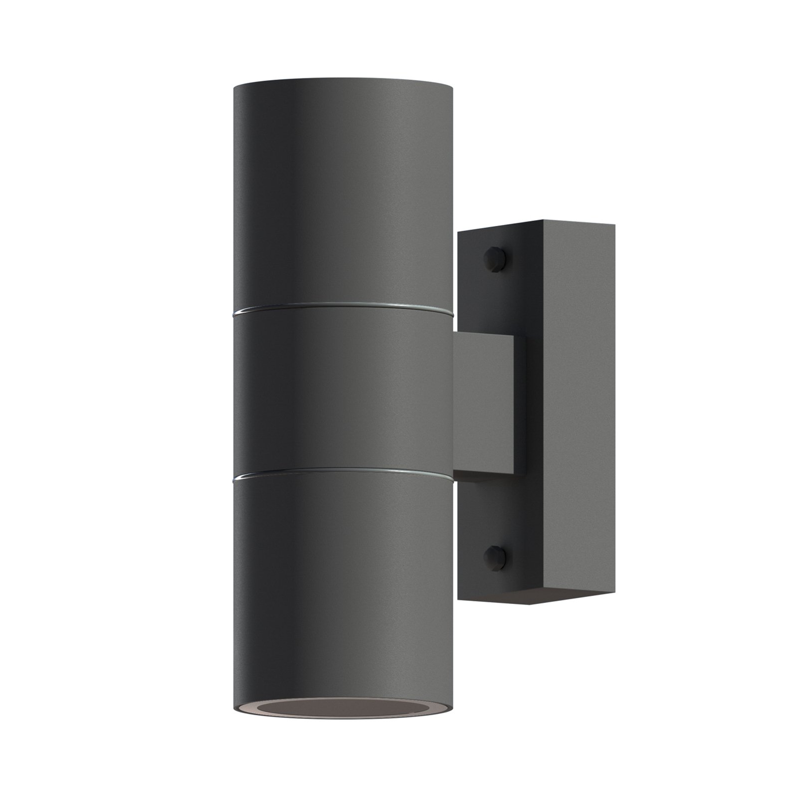Calex outdoor wall lamp GU10 stainless steel up/down 17 cm, anthracite