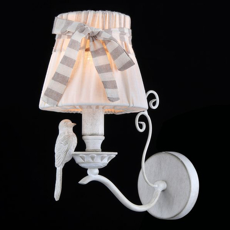 Stoff Vegglampe Bird med fugl figur