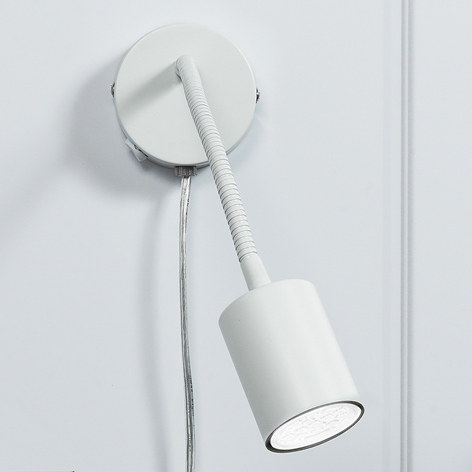 Explore - biegsamer LED-Wandspot in Weiß