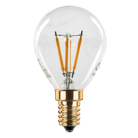 Segula lâmpada LED de gota 24V DC E14 3W Filamento 922