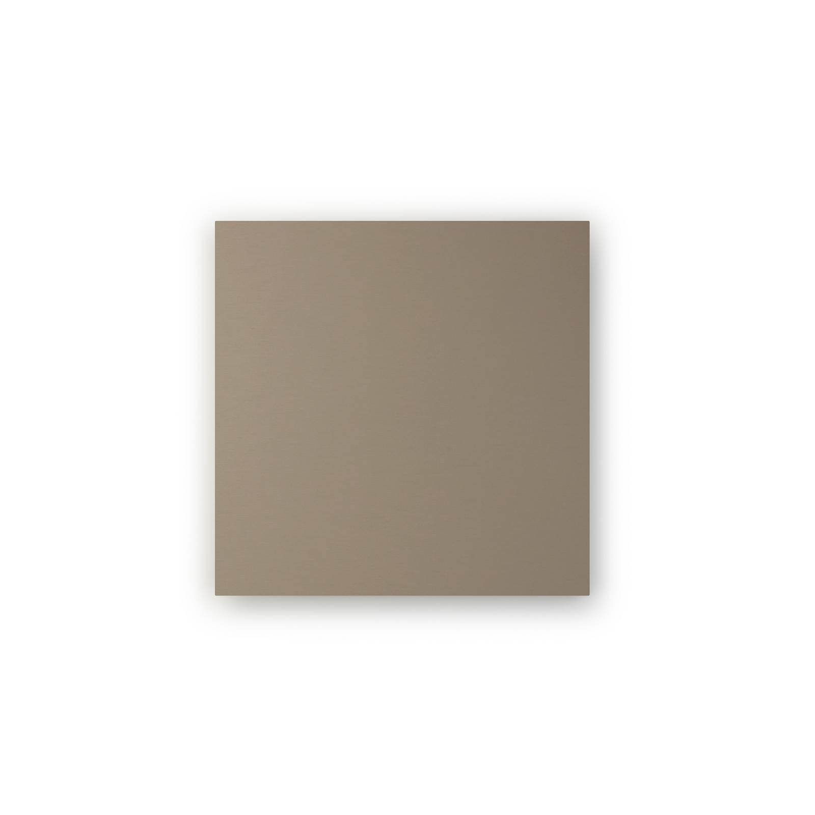 LED-Wandleuchte BLADE Q, taupe, 44 x 44 cm, Metall, dimmbar