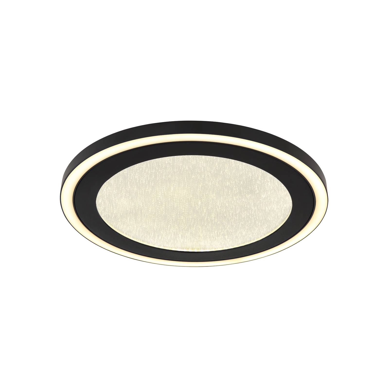 LED-Deckenlampe Davies mit Kristalleffekt Ø 34 cm
