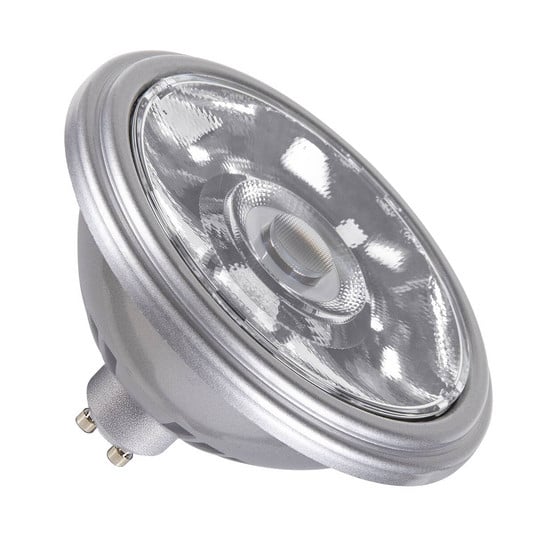 SLV LED reflektor QPAR111 GU10 srebrn 12,5W 3000K 950 lumnov