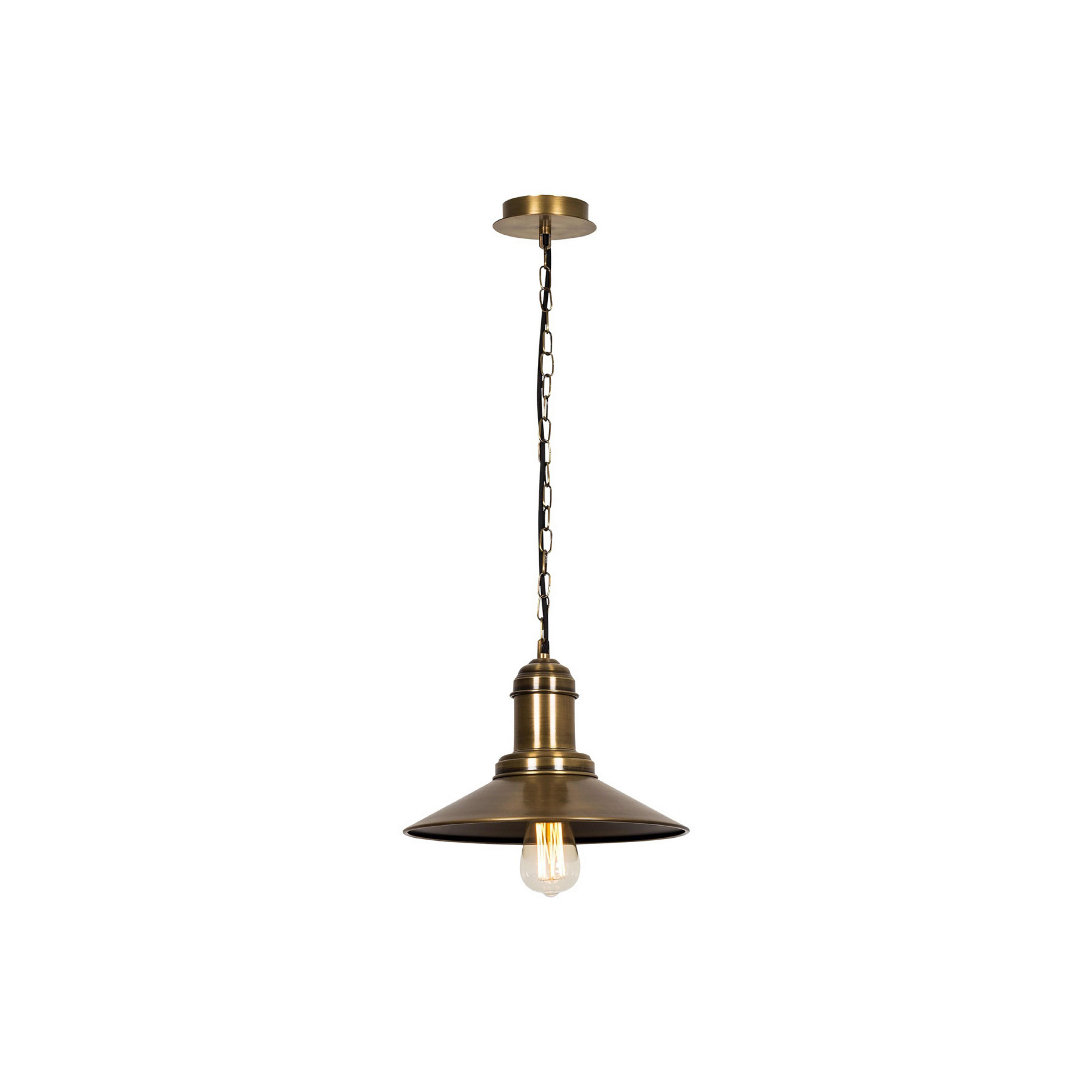 Pendant light Sivani MR-639 1-bulb Ø30cm gold antique